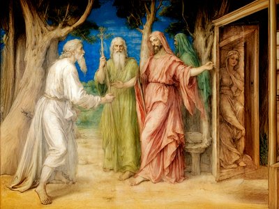 A1_Genesis_25-Abrahams tre besøkende av Josef Johann Michel
