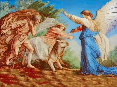 A2_Exodus_19_Bileams esel av Josef Johann Michel