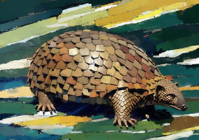 Dyr: pangolin 1 av Josef Johann Michel