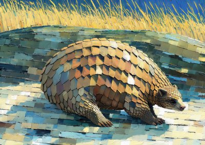Dyr: pangolin 3 av Josef Johann Michel