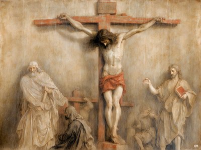 Jesus_på korset_02 av Josef Johann Michel