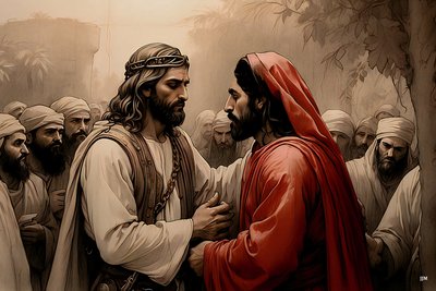Jesus_forrådt av Judas_01 av Josef Johann Michel
