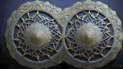 mandala: egyptiske elementer_01 av Josef Johann Michel