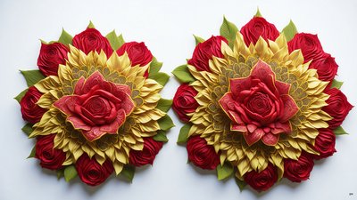 mandala: rose-flower elements_02 av Josef Johann Michel
