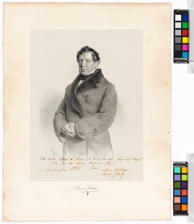 Alois (Louis) Grois (1809-1874), sanger, skuespiller av Josef Kriehuber