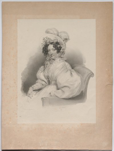 Gabrielle Auersperg, født Lobkowitz av Josef Kriehuber