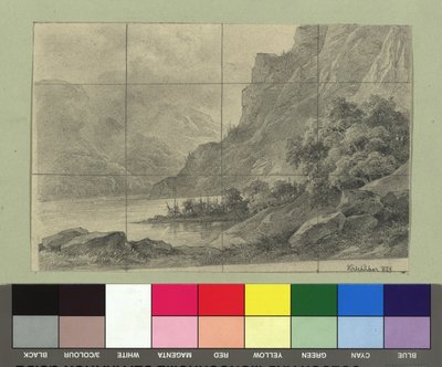 Fjellsjø av Josef Kriehuber