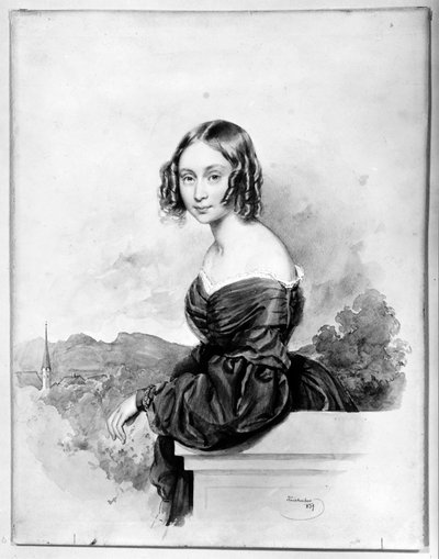 Grevinnen Natalia Alexandra von Buxhövden, gift med K.G. Löwenhielm av Josef Kriehuber