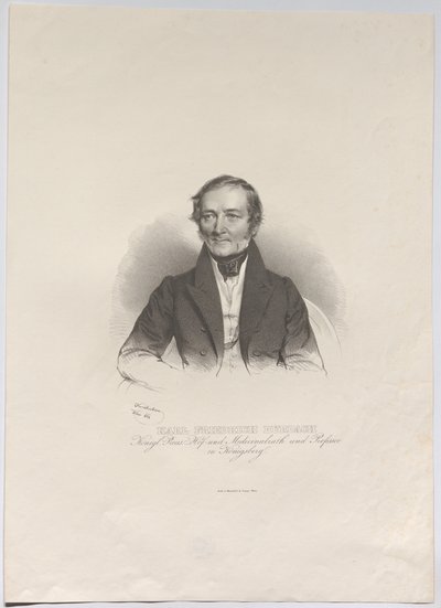 Karl Friedrich Burdach; kongelig prøyssisk hoff- og medisinalråd og professor i Königsberg av Josef Kriehuber