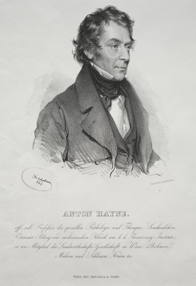 Portrett av Dr. Anton Hayne av Josef Kriehuber