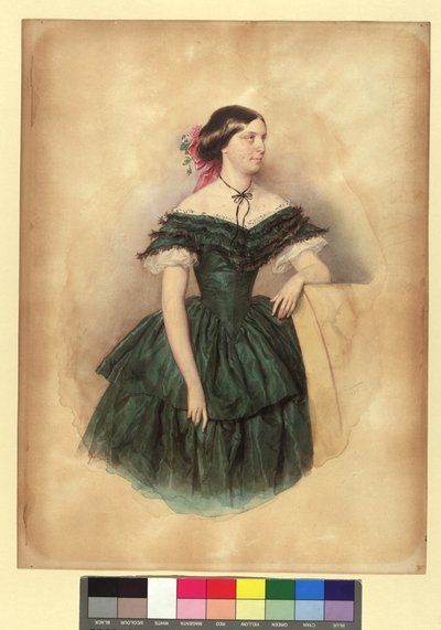 Violetta von Schmerling, født Bienerth av Josef Kriehuber