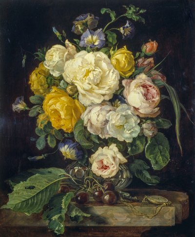 Stilleben med blomster av Josef Neugebauer