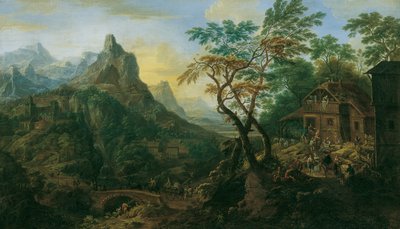 fjellandskap av Josef Orient