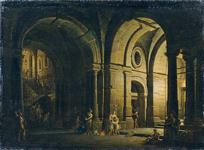 Avskjed med Julius Sabinus til familien hans i fengselet av Josef Platzer