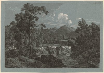 Fossen nær Schladming i Steiermark av Josef Rebell