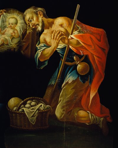 Saint Joseph og spedbarnet Jesus av Josef Renzler