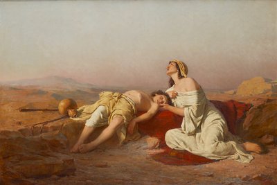 Hagar og Ismael i ørkenen av Josef Straka