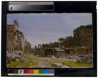 To utsikter over Forum Romanum av Josef Theodor Hansen