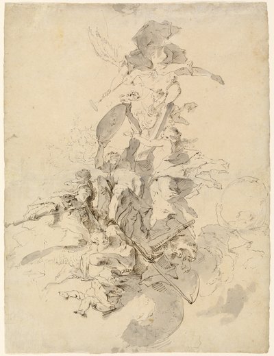 Glorifiseringen av en prelat av Josef Winterhalder the Younger