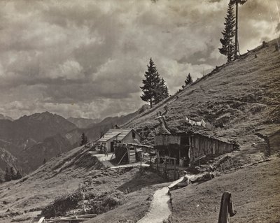 Album "Min verdenskrig - minner om den sørvestlige fronten i Kärnten, Italia, Trentino-Alto Adige) 31/03/1915-12/11/ 1918 - Josef Zohles Vienna ": militærbrakke i Al av Josef Zohles