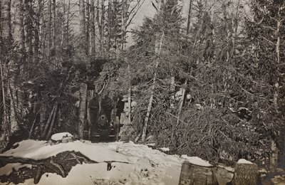 Album "Min verdenskrig - minner fra den sørvestlige fronten i Kärnten, Italia, Trentino-Alto Adige) 31/03/1915-12/11/ 1918 - Josef Zohles Wien ": kanon Brisia (s/h foto) av Josef Zohles