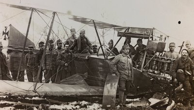 Album "Min verdenskrig - minner fra den sørvestlige fronten i Kärnten, Italia, Trentino-Alto Adige) 31/03/1915-12/11/ 1918 - Josef Zohles Vienna ": Østerrikske soldater med en mi av Josef Zohles