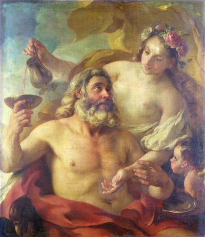 Jupiter, Hebe og Cupid av Joseph-Marie the Elder Vien