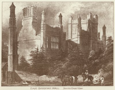 East Barsham Hall, Norfolk (litho) av Joseph (after) Nash
