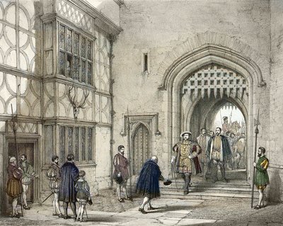 Henry VIII (1491-1547) på Hever Castle i Kent, etter Joseph Nash (1809-1878) av Joseph (after) Nash