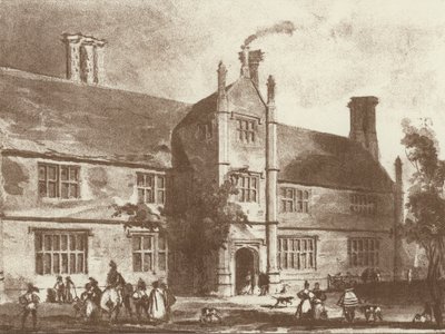 Thorpland Hall, Norfolk (litho) av Joseph (after) Nash