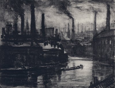 Øst-London (litho) av Joseph (after) Pennell