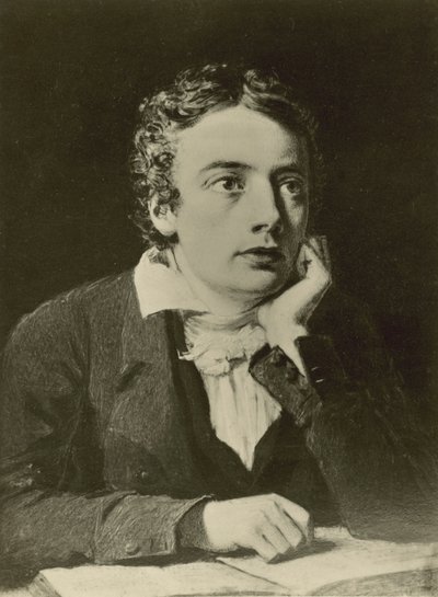John Keats , engelsk poet (litho) av Joseph (after) Pennell