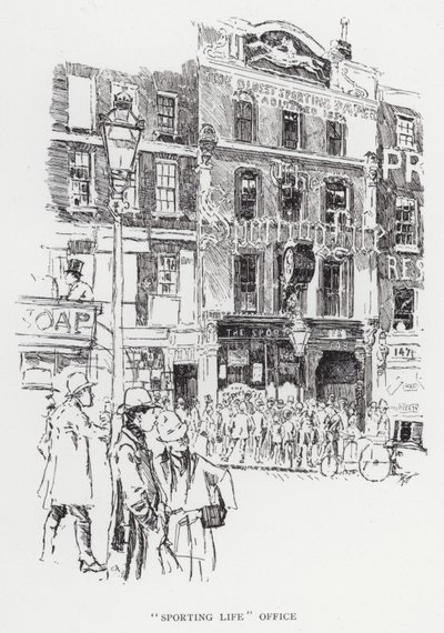 Kontor "Sporting Life" (litho) av Joseph (after) Pennell