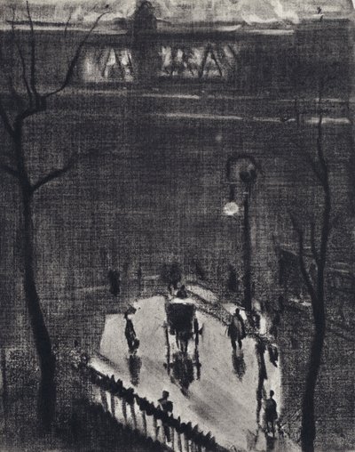 Under Charing Cross (litho) av Joseph (after) Pennell