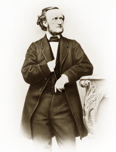 Portrett av Richard Wagner (1813-1883), tysk komponistfoto av Joseph Albert (1825-1886) av Joseph Albert