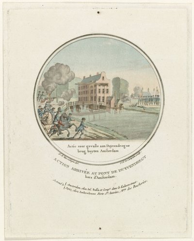 Atacul la podul Duivendrecht, 1787 Action for Gevalle aan Duyvendregse brug buyten Amsterdam / Action arrivée au pont de Duyvendregt hors d