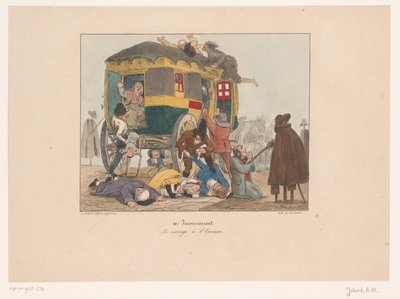 Omnibus med passasjerer blir ranet Le courage à l