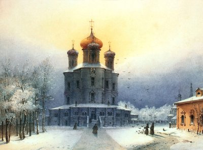 Donskoy Monastery', 1850-tallet. av Joseph Andreas Weiss
