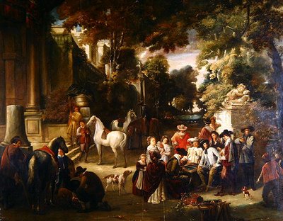 Fete Champetre (olje på lerret) av Joseph Anne Leroy