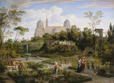 Santa Maria Maggiore i Rom. Um 1808 av Joseph Anton Koch