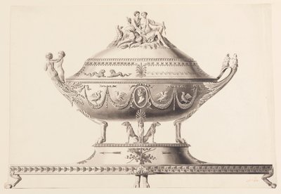 Design for en terrin av Joseph Anton Seethaler Ii