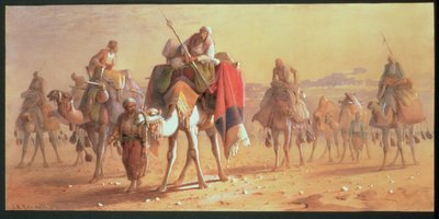 En arabisk campingvogn (wc) av Joseph Austin Benwell