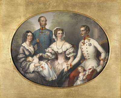 Keiserfamilien i Østerrike, 1856 av Joseph Bayer
