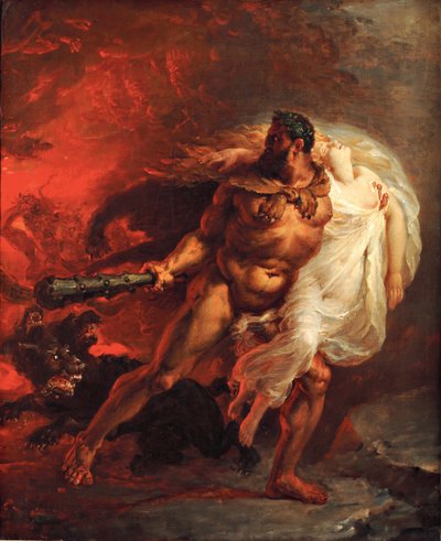 Hercules river Alceste bort fra helvete, ca 1806. av Joseph Boniface Franque