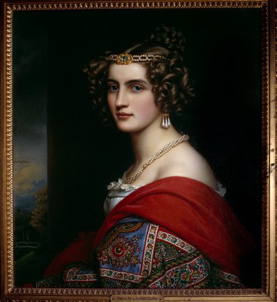 Portrett av Amalie von Schintling Maleri av Josef Karl Stieler (1781-1858) 1831 München. Chateau De Nymphenburg av Joseph Carl Stieler