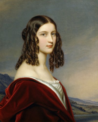 Portrett av Friederike Von Freiin Gumpenberg av Joseph Carl Stieler