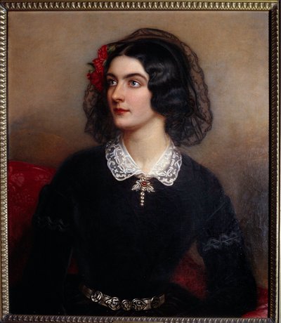 Portrett av Lola Montes eller Montez (olje på lerret) av Joseph Carl Stieler