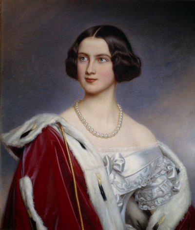 Portrett av prinsesse Mary av Preussen (1825-1889) Maleri av Joseph Karl Stieler (1781-1858) (ec.all.) München fra 1800-tallet. Chateau De Nymphenburg av Joseph Carl Stieler