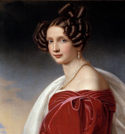 Portrett av Sophie Frederique, prinsesse av Baviere og erkehertuginne av Østerrike (1805-1872) Maleri av Joseph Karl Stieler (1781-1858) 1832 - München. Chateau De Nymphenburg - Portrett av Sophie Frederique, prinsesse av Bayern og erkehertuginne av Østerr av Joseph Carl Stieler