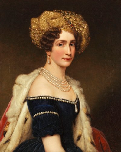Prinsesse Augusta av Bayern 1788-1851, hertuginne av Leuchtenberg, ca 1825. av Joseph Carl Stieler